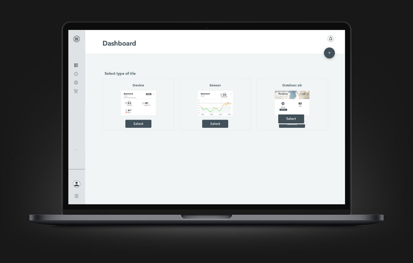 Visualizing air quality sensor data in a web dashboard screenshot 4